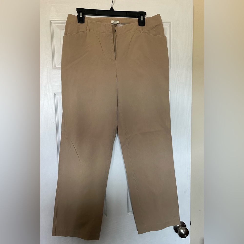 J. Jill Stretch Tan Trousers